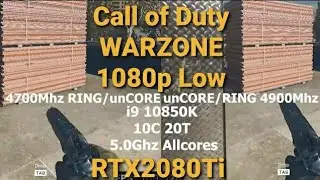 Intel Ring bus 4.7Ghz vs 4.9Ghz in Downtown Warzone | 5Ghz 10850K |