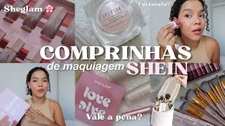 SHEIN HUAL 💄_ renovando minhas maquiagens | pincéis, kit de blush, organizador, batons*fui taxada?*