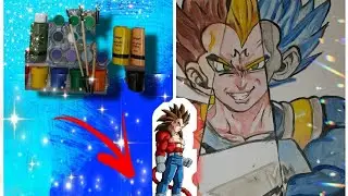 MAJIN VEGETA PAINTING|| PART-2 || #majinvegetaultraego #creativitylevel
