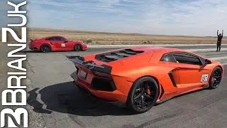 Lamborghini Aventador vs. Porsche 991.2 Turbo S - Drag Race
