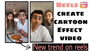 Reels New Trend 3D cartoon face | Reels new viral editing| How to create 3D cartoon face tutorial