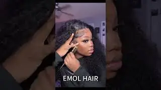 13x4 Kinky Curly Wig Install Natural & Realistic @emolhair  #wigs #humanhair #lacewigs #curlyhair