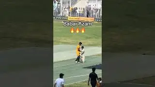 A little fan jumped into ground to touch the hands of Babar Azam Peshawar #cricket