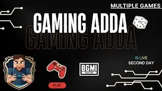 THIRD DAY LIVE STREAM OF BGMI  Gaming Adda isLive Live Stream