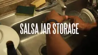 The Man Cave: Salsa Jar Storage