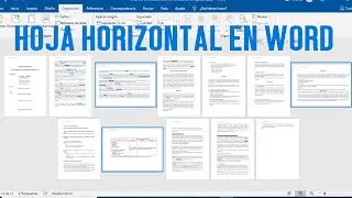 📊 Como poner HOJA HORIZONTAL en WORD 2019