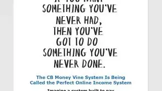 CB Money Vine System | Perfect Online Money Making System
