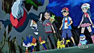 Ash,Dawn and Darkrai vs Team Rocket in Pok&eacute;mon Journeys  English Dubbed