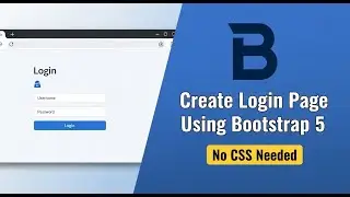 Create Login Page Using Bootstrap 5 | No CSS Needed  #bootstrap5 #bootstraptutorial #htmltutorial