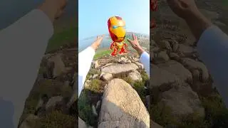 IRON MAN BIG BALLOON #parkour #spiderman #spidermanparkour #delhikaspiderman #delhikadeadpool