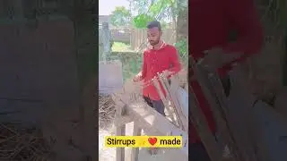 Stirupps 👉  made prosece 👍 #reinforcement#stiruppsmade#construction