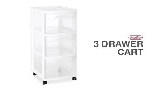 Sterilite 3 Drawer Cart