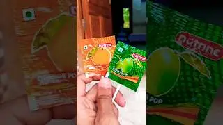 Mango & Orange lollipop | Kaccha mango Pop Review 🍭 #mango #orange #lollipopcandy