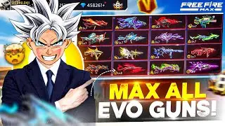 Finally🔥 Maxing My All EVO GUNS 💀 With 0 DIAMONDS 💎 | By Playing Free Fire Solo Tournament 🏆