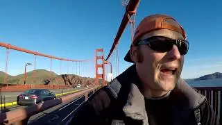 First ever bike ride across the Golden Gate Bridge