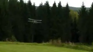 DH 6 Peter Rake prototype flying low and slow .