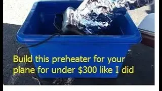 Preheating my Cessna 150 airplane