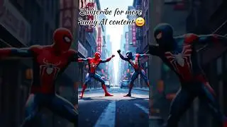 ASLI SPIDER-MAN vs AI SPIDER-MAN!🕷 (Kaun Jeetega? | EPIC Battle#funny#ai#spiderman #trending#shorts