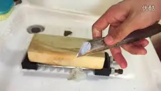 龙虾刀剑用vs日本天然砥石 测评 三河白名仓