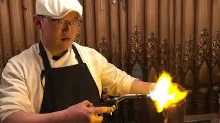 Otto Buffet Paradise - searing a steak - Nagoya