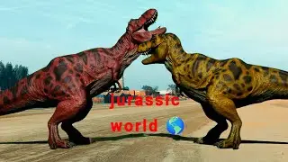 T-Rex 🦖 dinosaur 🦕 jurassic world 🌎 village Chase attack park 🏞️ part 164