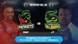 CPL 2021 JT vs SKN 21th Match Prediction Playing11 Jamica Tallawahs vs St Kitts & Nevis Patriots