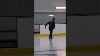 Chris goes barefoot across the North Rink