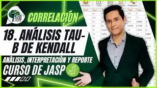 CORRELACION TAU DE KENDALL en JASP | An&aacute;lisis, interpretaci&oacute;n y reporte.