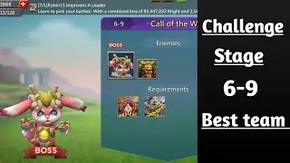 Lords mobile Challange stage 6-9 beat f2p team