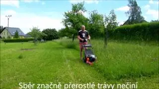 SNAPPER ERDV 19750HW na přerostlé trávě