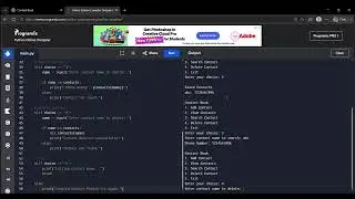 First Python Project :Contact Book