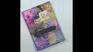 Creating quick ATC mixed media style#atccards #mixedmediaatc #mediamedia #atc