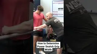 How to Determine Power Snatch Grip Width #snatch #olympiclifting #weightlifting