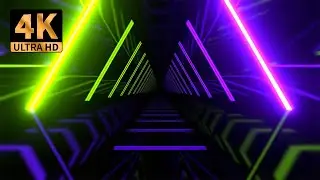 🌟 4K VJ Loop 🌟 Vibrant Neon Tunnel 🌟 Techno Laser DJ Visuals 🌟 No Copyright Music 🌟 Free VFX LED