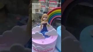 rainbow cake #cake #cakevideo #cakedecorating #funnycake