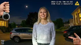 Drunk Gen-Z Arrested for DUI Outside Fraternity House | Police Bodycam