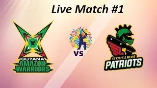 🔴 #1 Live CPL T20 Match GUY vs SKN | SKN vs GUY | CPL T10 Live Streaming