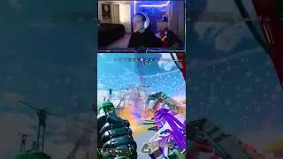 drug injections while shooting a volt smg to secure a win in the wildcard gamemode on apex legends