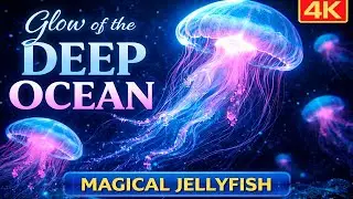 Magical Jellyfish World in 4K 🪼 Glow of the Deep Ocean  / TV Background