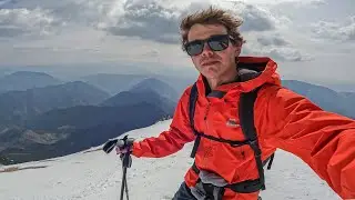 Skiing some spring slush