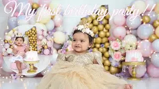 MY FIRST BIRTHDAY PARTY!! BUTTERFLY THEME!!