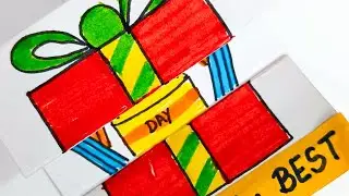Teachers day popup card/ how to make teacher's day surprise gift box