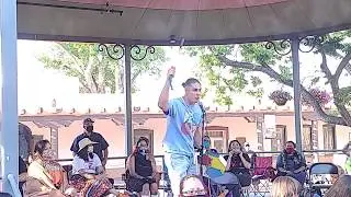 SANTA FE NATIVE AMERICAN COMMUNITY CELEBRATES THE REMOVAL OF RACIST SYMBOLS - Pojaque Drum