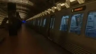 DC Metro: trains at Pentagon