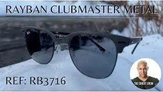 RAY BAN Clubmaster Metal SUNGLASSES REVIEW| Ref: RB3716, non-polarized lens, vintage style charmer