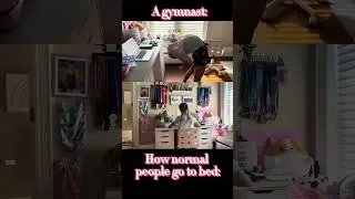 How normal people go to bed VS. how GYMNASTS go to bed #chelsea #gymmotivation #flip #gymeveryday