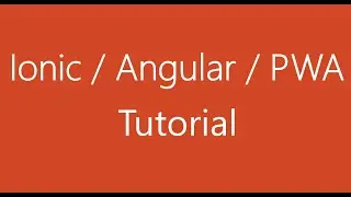 Chapter 1 - Creating Ionic | Angular | PWA Project | Bas Academy