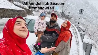 Alhumdulillah Season First snowfall ❄️ ⛄️ | @Khushbu_vlogs 