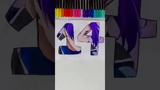 Drawing Reo Mikage 💜⚽- Stained art 🎨 | from Bluelock #art #bluelock #reomikage