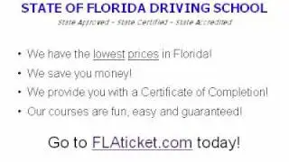 How To Clear your Florida Traffic Ticket Off Your Driving Record!
